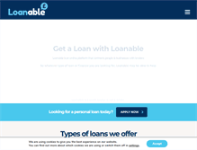 Tablet Screenshot of loanable.com